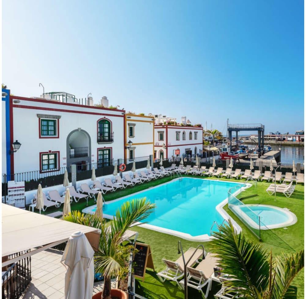Apartamentos Livvo Puerto De Mogan Exterior foto